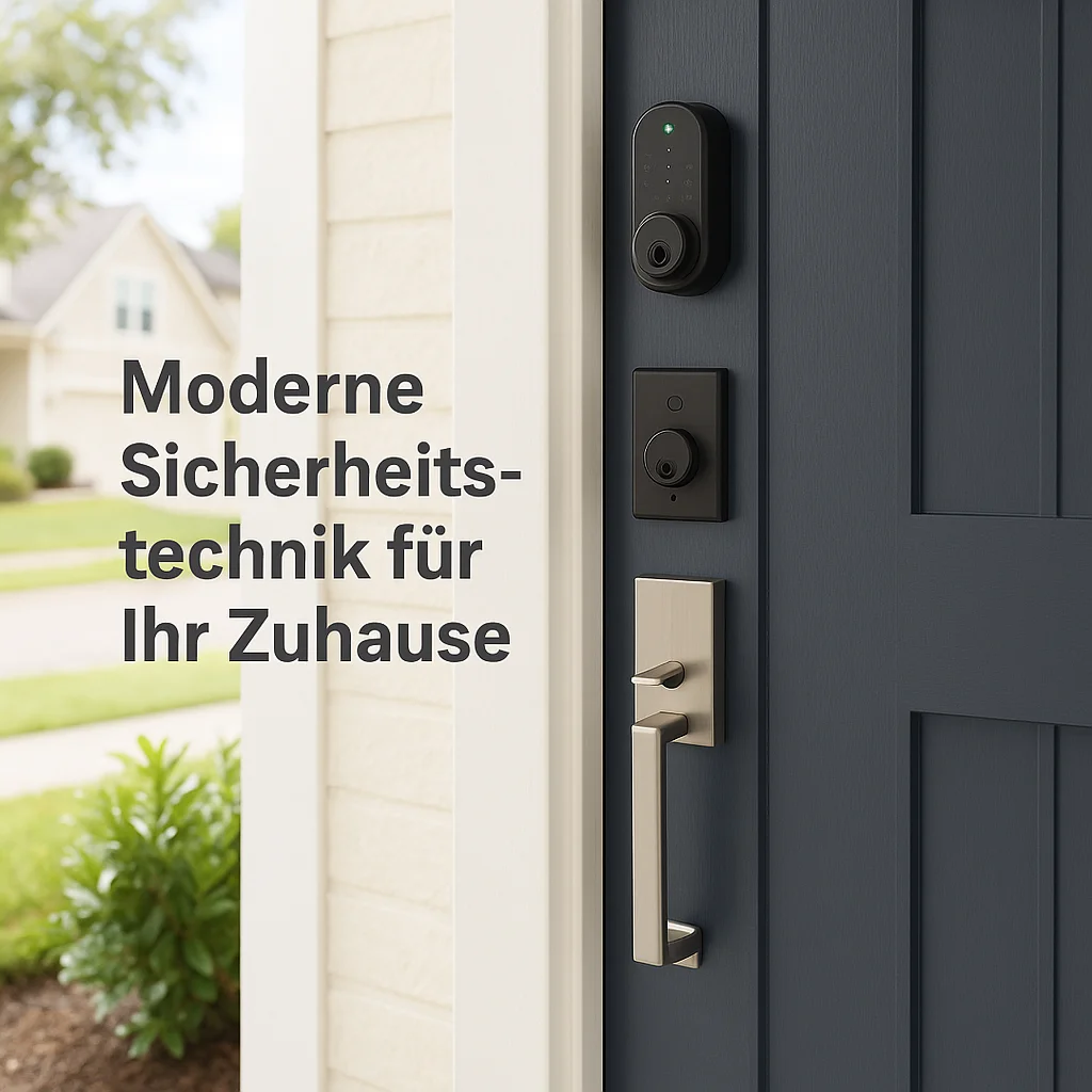 Moderne Sicherheitstechnik an einer Haustür